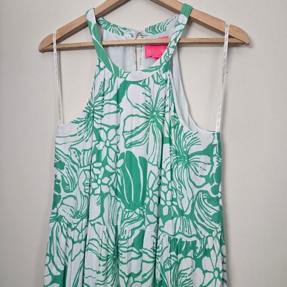 Lilly Pulitzer Beccalyn Halter Maxi Dress Size M Spearmint Green NEW NWT - Picture 6 of 14